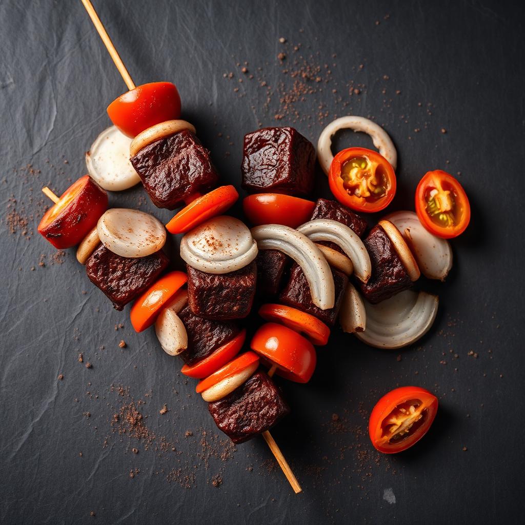 Beef Suya Skewers